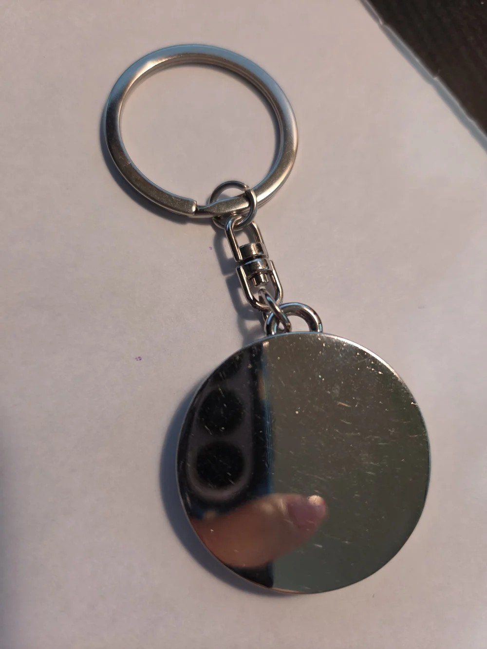 Silver and Red Jaguar Head Key Ring